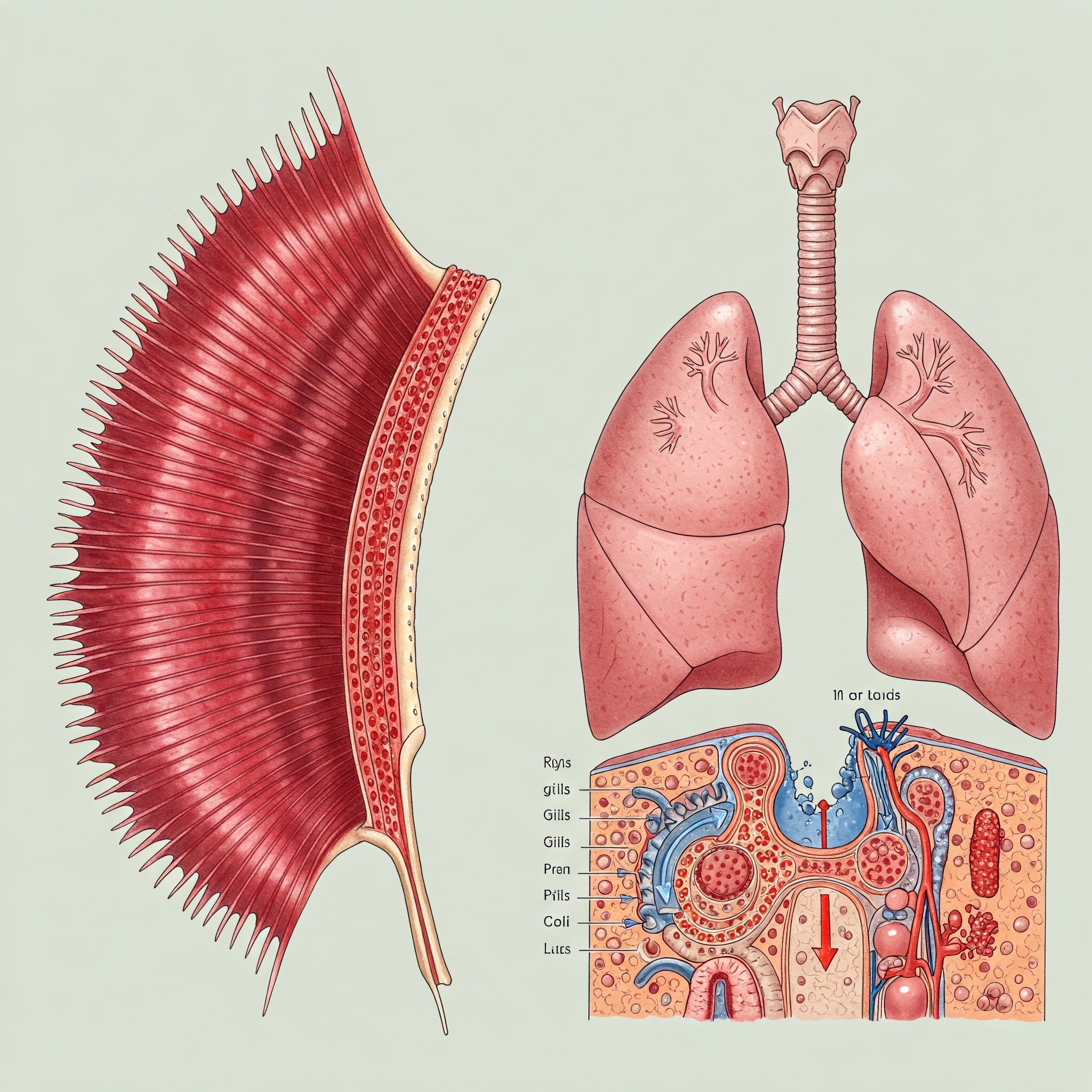 gills and lungs