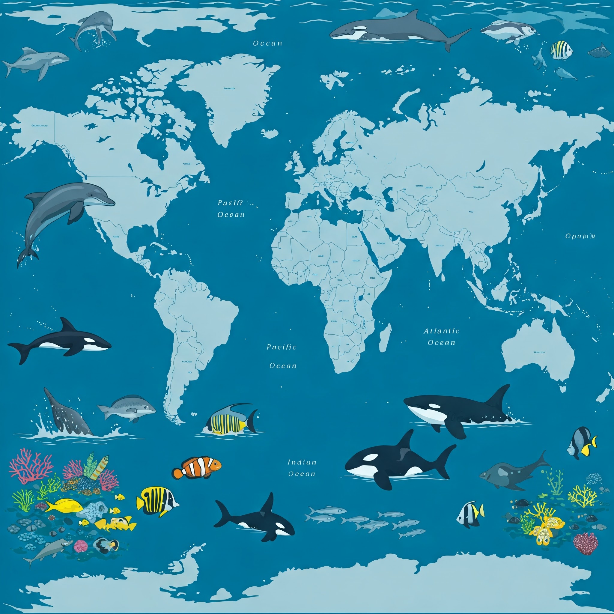 The world map